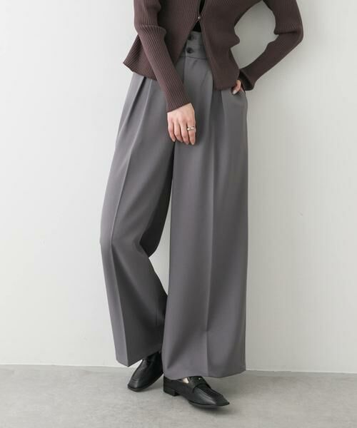 SENSE OF PLACE by URBAN RESEARCH / センスオブプレイス バイ アーバンリサーチ その他パンツ | ダブルベルトデザインスラックス | 詳細18