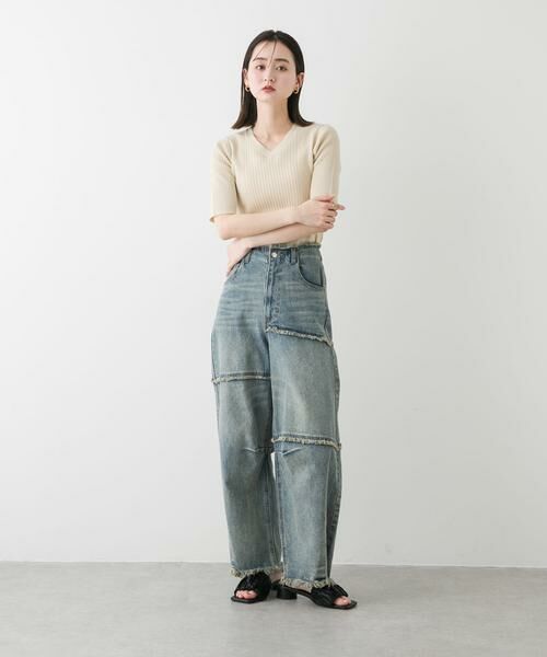 SENSE OF PLACE by URBAN RESEARCH / センスオブプレイス バイ アーバンリサーチ デニムパンツ | パッチワークカーブデニム | 詳細2