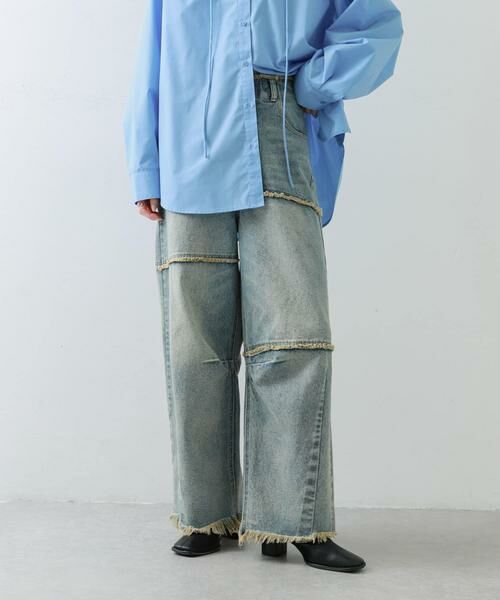 SENSE OF PLACE by URBAN RESEARCH / センスオブプレイス バイ アーバンリサーチ デニムパンツ | パッチワークカーブデニム | 詳細3