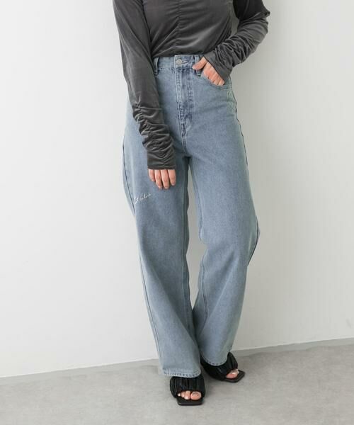 SENSE OF PLACE by URBAN RESEARCH / センスオブプレイス バイ アーバンリサーチ デニムパンツ | シシュウワイドデニム | 詳細3