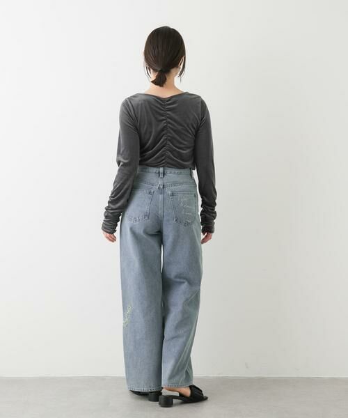 SENSE OF PLACE by URBAN RESEARCH / センスオブプレイス バイ アーバンリサーチ デニムパンツ | シシュウワイドデニム | 詳細6