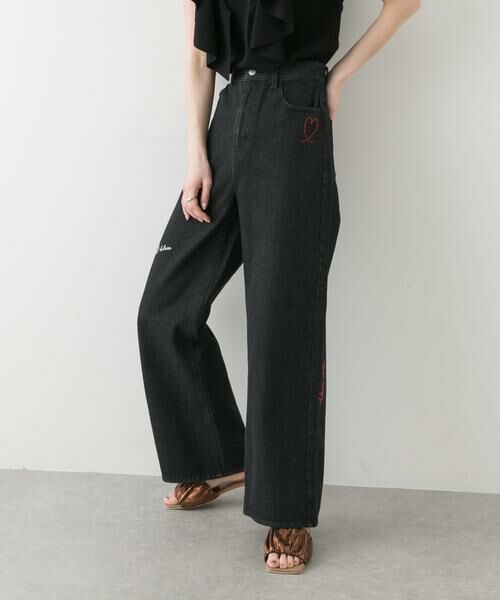 SENSE OF PLACE by URBAN RESEARCH / センスオブプレイス バイ アーバンリサーチ デニムパンツ | シシュウワイドデニム | 詳細13
