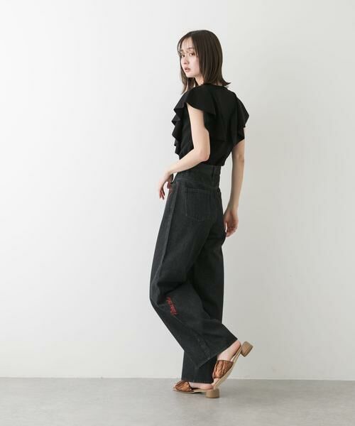 SENSE OF PLACE by URBAN RESEARCH / センスオブプレイス バイ アーバンリサーチ デニムパンツ | シシュウワイドデニム | 詳細17