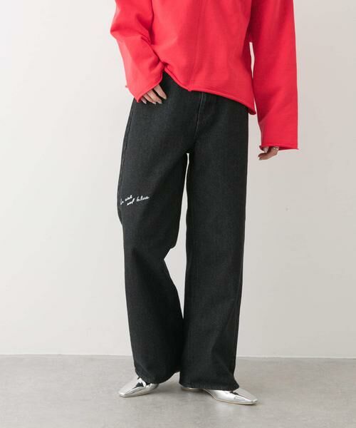 SENSE OF PLACE by URBAN RESEARCH / センスオブプレイス バイ アーバンリサーチ デニムパンツ | シシュウワイドデニム | 詳細18