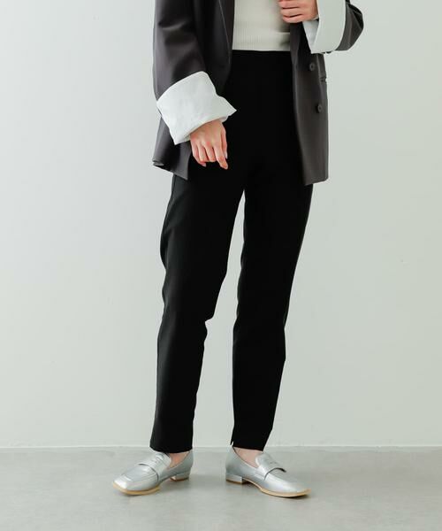 SENSE OF PLACE by URBAN RESEARCH / センスオブプレイス バイ アーバンリサーチ その他パンツ | ストレッチテーパードイージーパンツ(ブラック)