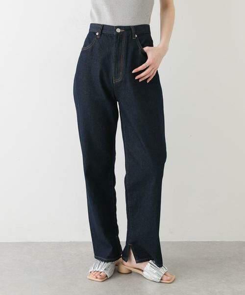 SENSE OF PLACE by URBAN RESEARCH / センスオブプレイス バイ アーバンリサーチ デニムパンツ | ハイウエストストレートデニム(ワンウォッシュ)