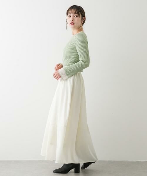 SENSE OF PLACE by URBAN RESEARCH / センスオブプレイス バイ アーバンリサーチ スカート | タックボリュームコクーンスカート | 詳細19