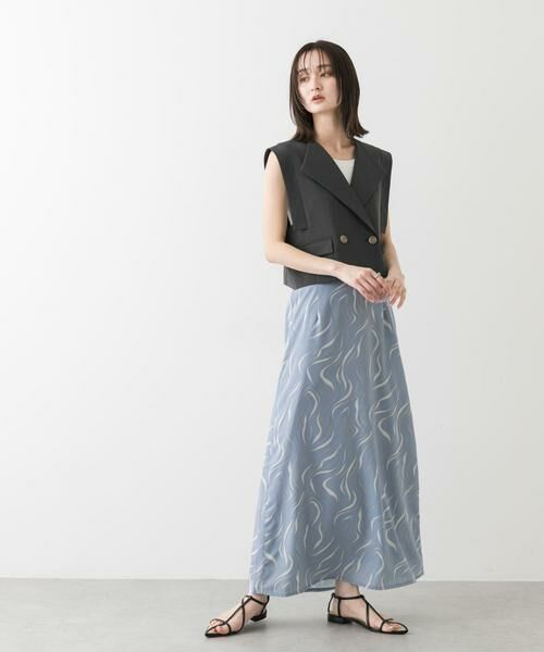 SENSE OF PLACE by URBAN RESEARCH / センスオブプレイス バイ アーバンリサーチ スカート | マーブルパターンナロースカート | 詳細10