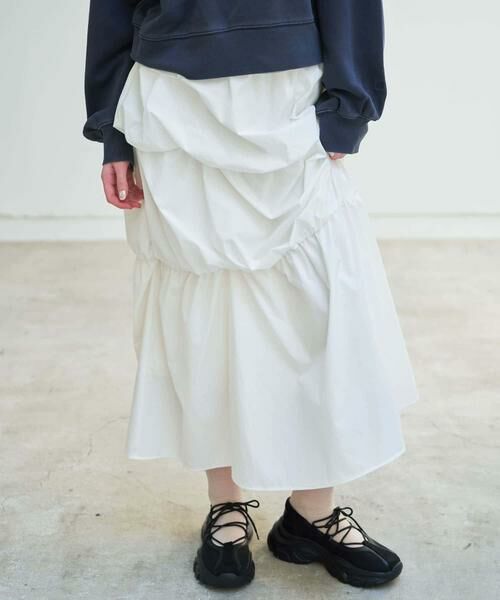 SENSE OF PLACE by URBAN RESEARCH / センスオブプレイス バイ アーバンリサーチ スカート | バルーンタックティアードスカート | 詳細13