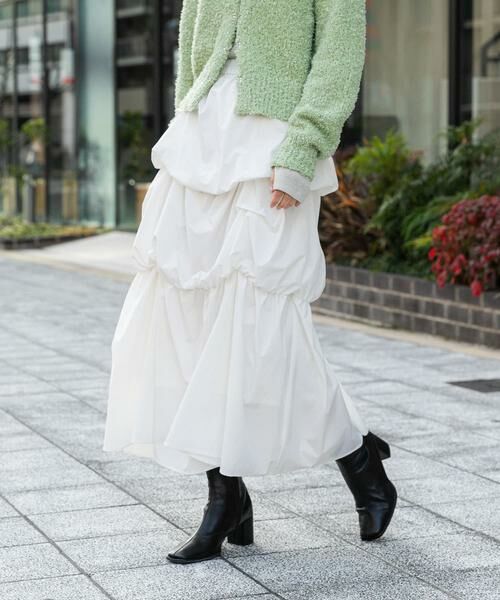 SENSE OF PLACE by URBAN RESEARCH / センスオブプレイス バイ アーバンリサーチ スカート | バルーンタックティアードスカート | 詳細20