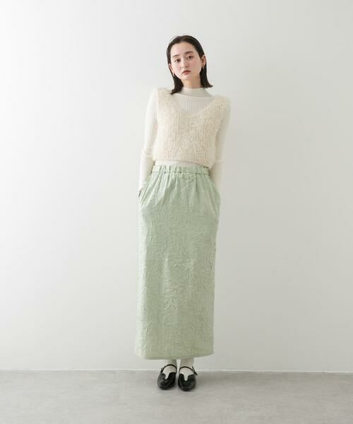 SENSE OF PLACE by URBAN RESEARCH / センスオブプレイス バイ アーバンリサーチ スカート | シャイニークリンクルイージースカート | 詳細3