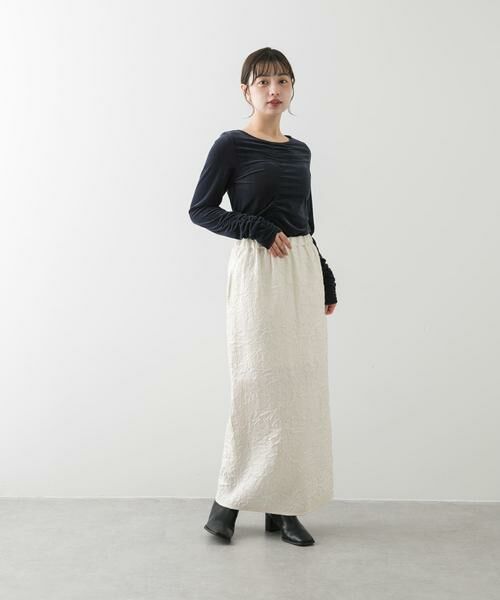 SENSE OF PLACE by URBAN RESEARCH / センスオブプレイス バイ アーバンリサーチ スカート | シャイニークリンクルイージースカート | 詳細14
