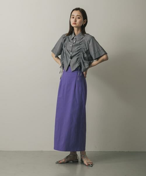 SENSE OF PLACE by URBAN RESEARCH / センスオブプレイス バイ アーバンリサーチ スカート | 『WEB/一部店舗限定サイズ』ストレッチサスツキハイウエストスカート | 詳細12