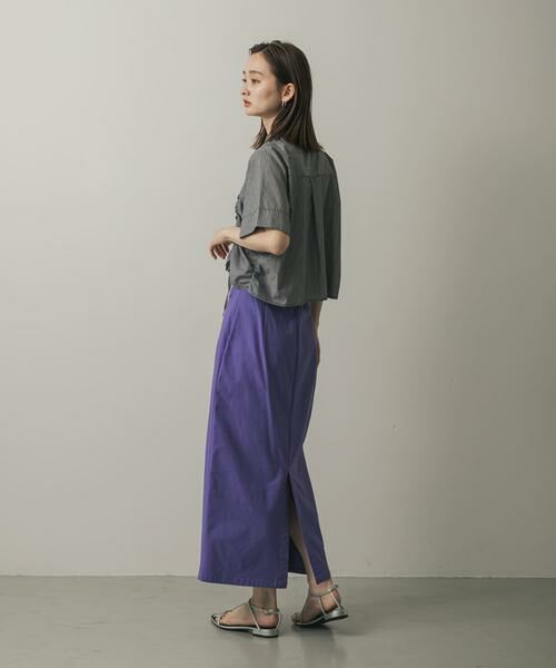 SENSE OF PLACE by URBAN RESEARCH / センスオブプレイス バイ アーバンリサーチ スカート | 『WEB/一部店舗限定サイズ』ストレッチサスツキハイウエストスカート | 詳細13