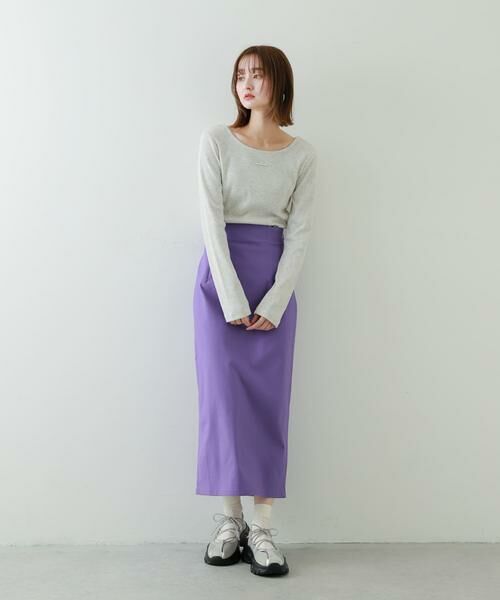 SENSE OF PLACE by URBAN RESEARCH / センスオブプレイス バイ アーバンリサーチ スカート | 『WEB/一部店舗限定サイズ』ストレッチサスツキハイウエストスカート | 詳細14