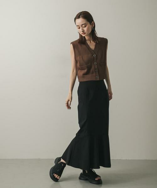 SENSE OF PLACE by URBAN RESEARCH / センスオブプレイス バイ アーバンリサーチ スカート | 『WEB/一部店舗限定サイズ』ストレッチハイウエストマーメイドスカート | 詳細18