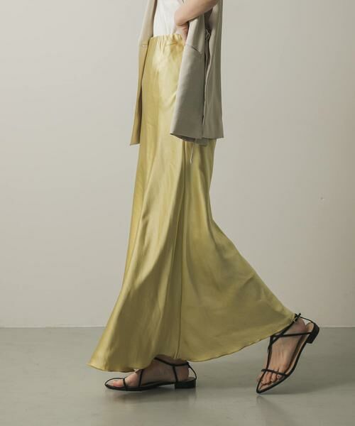SENSE OF PLACE by URBAN RESEARCH / センスオブプレイス バイ アーバンリサーチ スカート | 『一部WEB限定カラー』ナローサテンスカート | 詳細2
