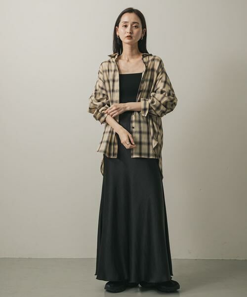 SENSE OF PLACE by URBAN RESEARCH / センスオブプレイス バイ アーバンリサーチ スカート | 『一部WEB限定カラー』ナローサテンスカート | 詳細20