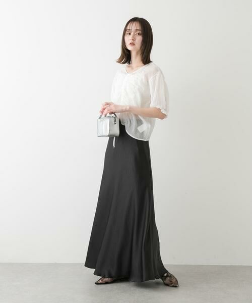 SENSE OF PLACE by URBAN RESEARCH / センスオブプレイス バイ アーバンリサーチ スカート | 『一部WEB限定カラー』ナローサテンスカート | 詳細25