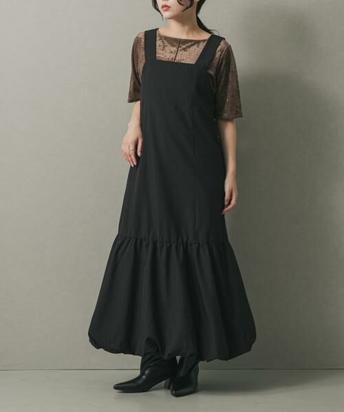 SENSE OF PLACE by URBAN RESEARCH/センスオブプレイス バイ アーバンリサーチ バルーンヘムジャンスカ ブラック one SENSE OF PLACE by URBAN RESEARCH/センスオブプレイス バイ アーバンリサーチ バルーンヘムジャンスカ ブラック one