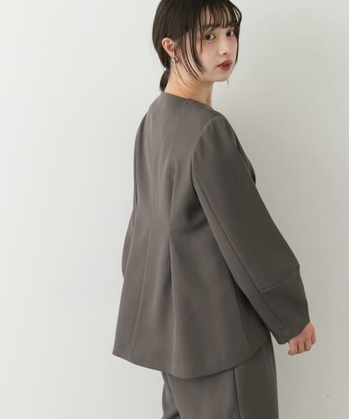 SENSE OF PLACE by URBAN RESEARCH / センスオブプレイス バイ アーバンリサーチ ワンピース | ウエストタックジャケットセットアップ | 詳細12