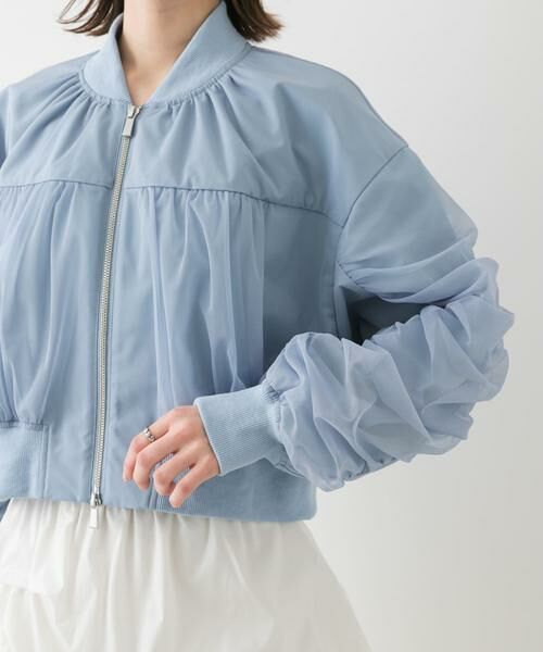 SENSE OF PLACE by URBAN RESEARCH / センスオブプレイス バイ アーバンリサーチ ブルゾン | チュールレイヤードブルゾン | 詳細10