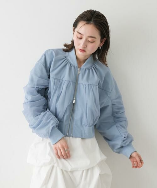 SENSE OF PLACE by URBAN RESEARCH / センスオブプレイス バイ アーバンリサーチ ブルゾン | チュールレイヤードブルゾン | 詳細3