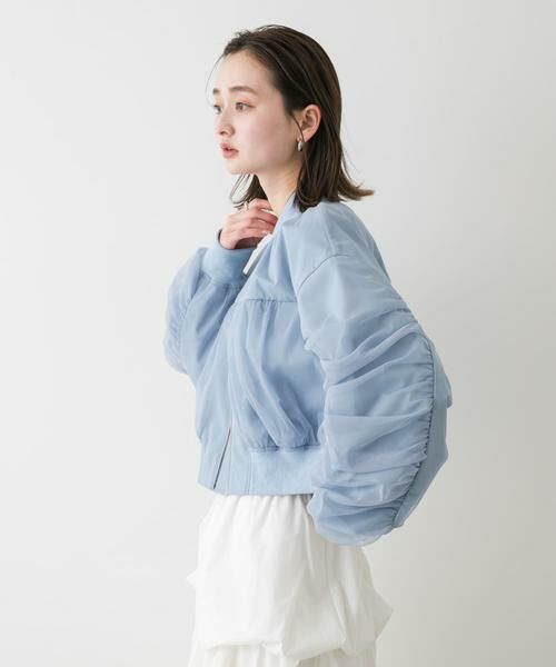 SENSE OF PLACE by URBAN RESEARCH / センスオブプレイス バイ アーバンリサーチ ブルゾン | チュールレイヤードブルゾン | 詳細4