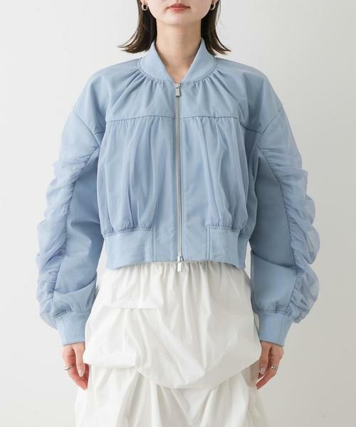 SENSE OF PLACE by URBAN RESEARCH / センスオブプレイス バイ アーバンリサーチ ブルゾン | チュールレイヤードブルゾン | 詳細7
