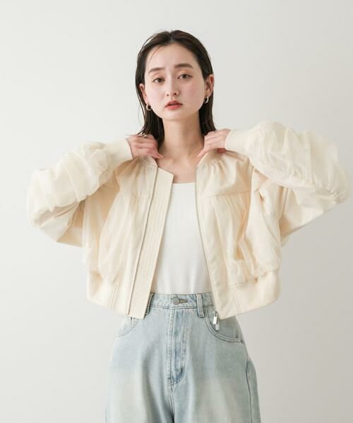 SENSE OF PLACE by URBAN RESEARCH / センスオブプレイス バイ アーバンリサーチ ブルゾン | チュールレイヤードブルゾン | 詳細21