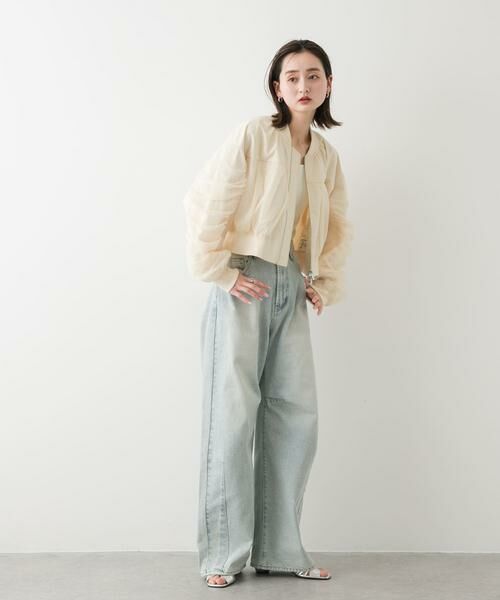 SENSE OF PLACE by URBAN RESEARCH / センスオブプレイス バイ アーバンリサーチ ブルゾン | チュールレイヤードブルゾン | 詳細23