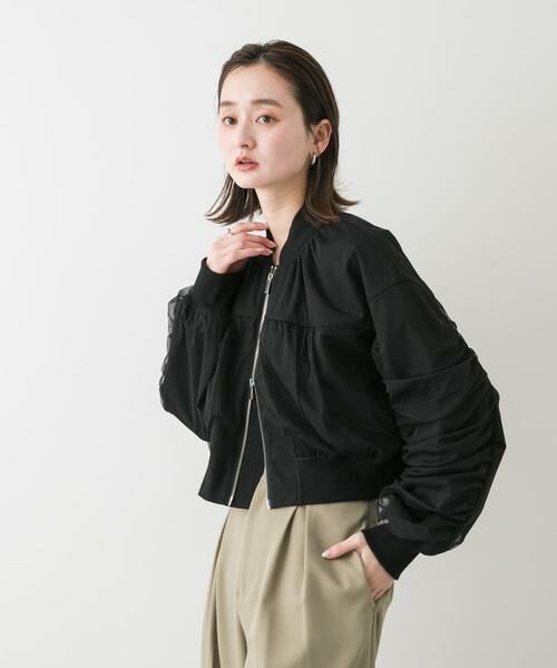 SENSE OF PLACE by URBAN RESEARCH / センスオブプレイス バイ アーバンリサーチ ブルゾン | チュールレイヤードブルゾン | 詳細28