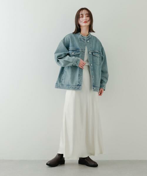 SENSE OF PLACE by URBAN RESEARCH / センスオブプレイス バイ アーバンリサーチ Gジャン・デニムジャケット | ルーズノーカラーデニムジャケット | 詳細5