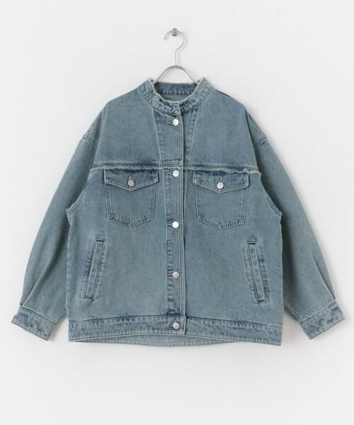 SENSE OF PLACE by URBAN RESEARCH / センスオブプレイス バイ アーバンリサーチ Gジャン・デニムジャケット | ルーズノーカラーデニムジャケット | 詳細8