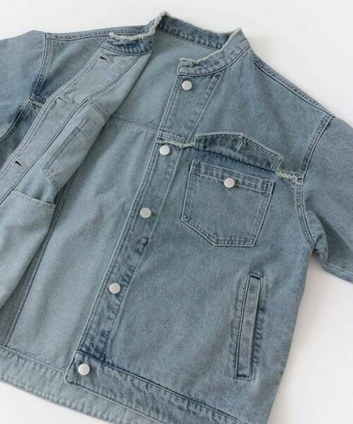 SENSE OF PLACE by URBAN RESEARCH / センスオブプレイス バイ アーバンリサーチ Gジャン・デニムジャケット | ルーズノーカラーデニムジャケット | 詳細9