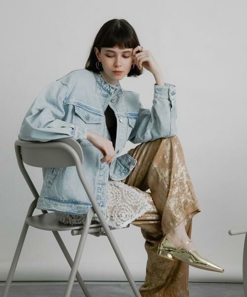 SENSE OF PLACE by URBAN RESEARCH / センスオブプレイス バイ アーバンリサーチ Gジャン・デニムジャケット | ルーズノーカラーデニムジャケット | 詳細14