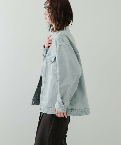 SENSE OF PLACE by URBAN RESEARCH / センスオブプレイス バイ アーバンリサーチ Gジャン・デニムジャケット | ルーズノーカラーデニムジャケット | 詳細23