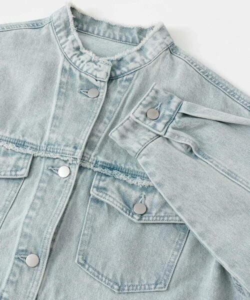 SENSE OF PLACE by URBAN RESEARCH / センスオブプレイス バイ アーバンリサーチ Gジャン・デニムジャケット | ルーズノーカラーデニムジャケット | 詳細28