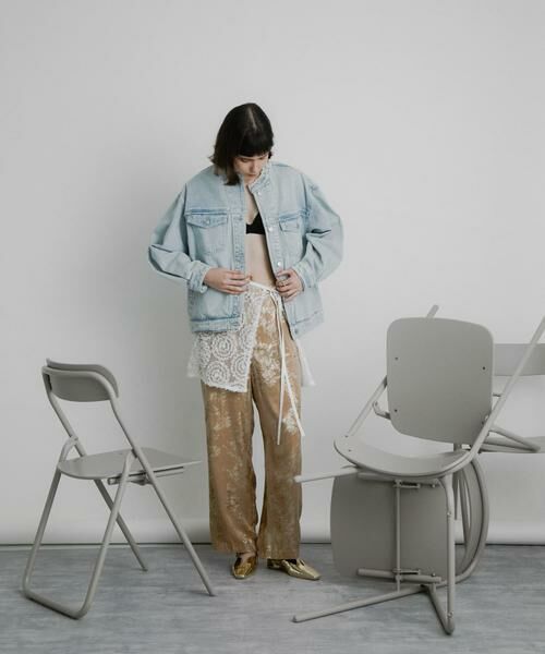 SENSE OF PLACE by URBAN RESEARCH / センスオブプレイス バイ アーバンリサーチ Gジャン・デニムジャケット | ルーズノーカラーデニムジャケット | 詳細20