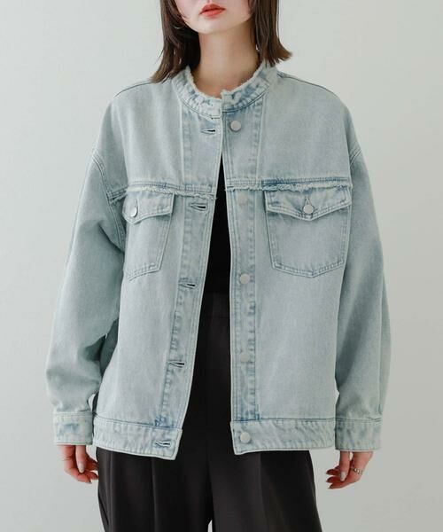 SENSE OF PLACE by URBAN RESEARCH / センスオブプレイス バイ アーバンリサーチ Gジャン・デニムジャケット | ルーズノーカラーデニムジャケット | 詳細21