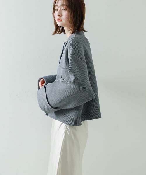 SENSE OF PLACE by URBAN RESEARCH / センスオブプレイス バイ アーバンリサーチ その他アウター | ニットショートジャケット | 詳細2