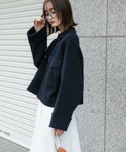 SENSE OF PLACE by URBAN RESEARCH / センスオブプレイス バイ アーバンリサーチ その他アウター | ニットショートジャケット | 詳細9