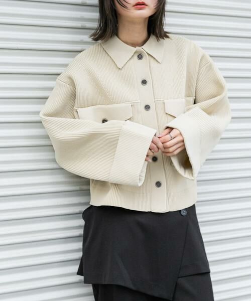 SENSE OF PLACE by URBAN RESEARCH / センスオブプレイス バイ アーバンリサーチ その他アウター | ニットショートジャケット | 詳細18