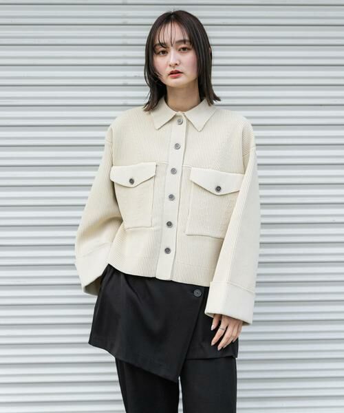 SENSE OF PLACE by URBAN RESEARCH / センスオブプレイス バイ アーバンリサーチ その他アウター | ニットショートジャケット | 詳細20