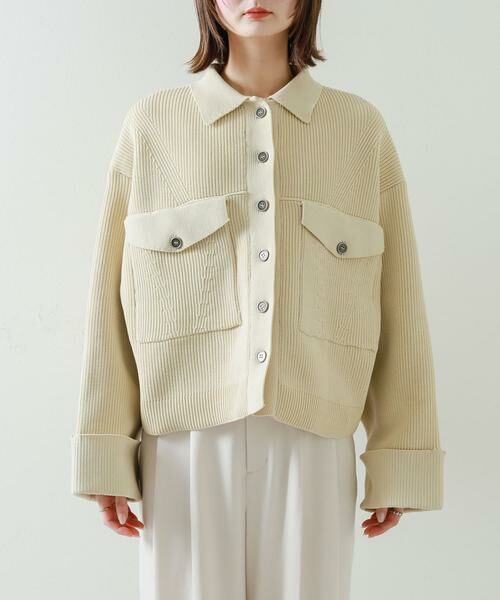 SENSE OF PLACE by URBAN RESEARCH / センスオブプレイス バイ アーバンリサーチ その他アウター | ニットショートジャケット | 詳細25