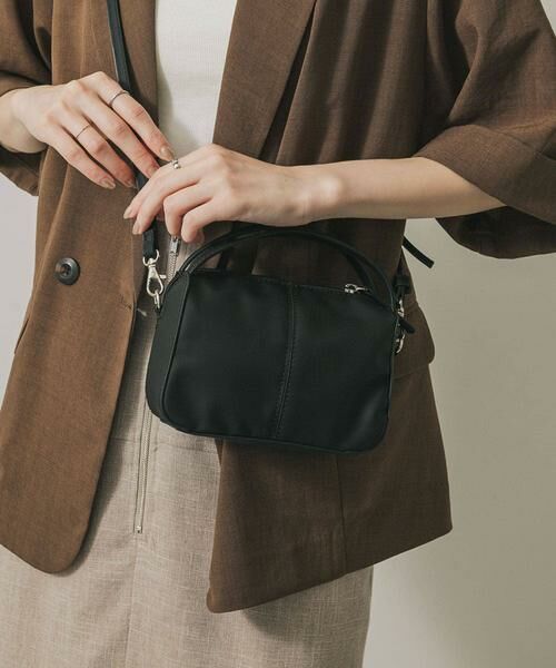 SENSE OF PLACE by URBAN RESEARCH / センスオブプレイス バイ アーバンリサーチ ハンドバッグ | 『防汚』2WAYセンターシームプチショルダーバッグ | 詳細15