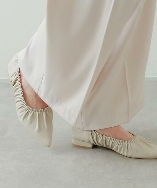 SENSE OF PLACE by URBAN RESEARCH / センスオブプレイス バイ アーバンリサーチ バレエシューズ | ギャザーフラットシューズ | 詳細1
