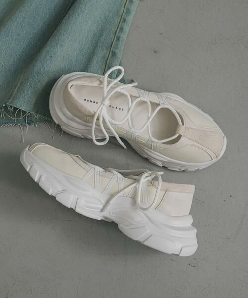 SENSE OF PLACE by URBAN RESEARCH / センスオブプレイス バイ アーバンリサーチ スニーカー | 『抗菌』『消臭』レースアップバレエスニーカー | 詳細1