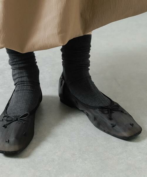 SENSE OF PLACE by URBAN RESEARCH / センスオブプレイス バイ アーバンリサーチ バレエシューズ | ハートチュールフラットシューズ | 詳細11