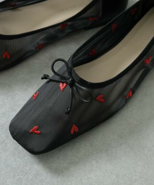 SENSE OF PLACE by URBAN RESEARCH / センスオブプレイス バイ アーバンリサーチ バレエシューズ | ハートチュールフラットシューズ | 詳細16